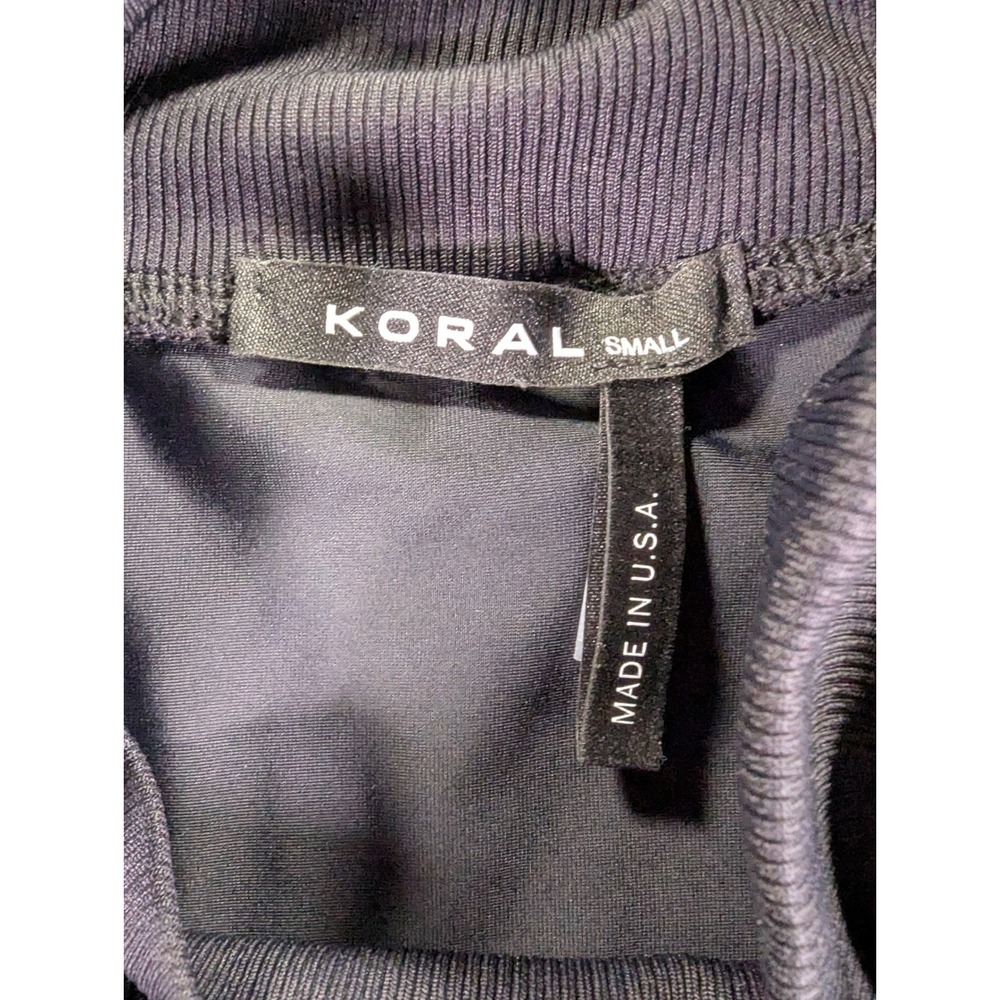 Koral Clover Impression Sweatshirt Black Gold Star Constellation Crop Hoodie S - Picture 3 of 8